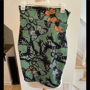 lulaRoe Cassie butterfly printed skirt